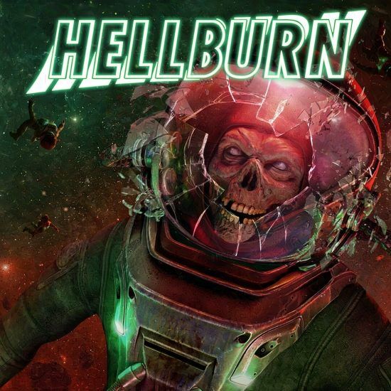 Album artwork for heavy metal band Hellburn horror related album art