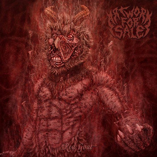 Death metal premade cover art Red Goat